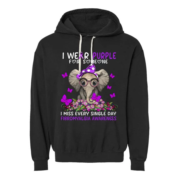 I Miss Every Single Day Fibromyalgia Awareness Gift Garment-Dyed Fleece Hoodie