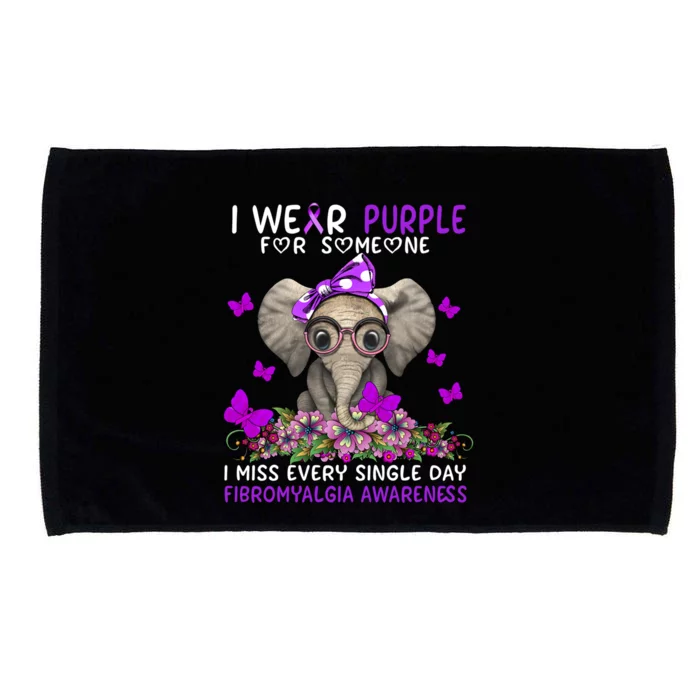 I Miss Every Single Day Fibromyalgia Awareness Gift Microfiber Hand Towel