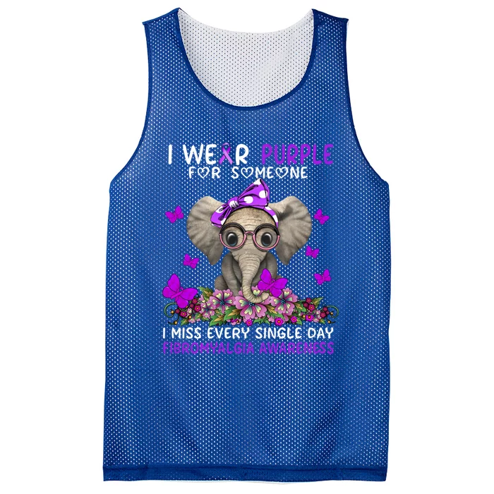 I Miss Every Single Day Fibromyalgia Awareness Gift Mesh Reversible Basketball Jersey Tank