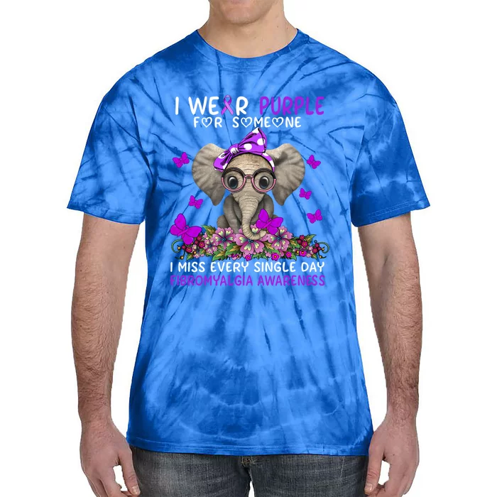 I Miss Every Single Day Fibromyalgia Awareness Gift Tie-Dye T-Shirt