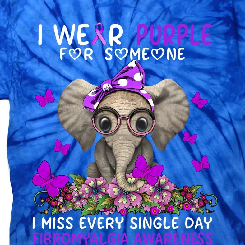 I Miss Every Single Day Fibromyalgia Awareness Gift Tie-Dye T-Shirt