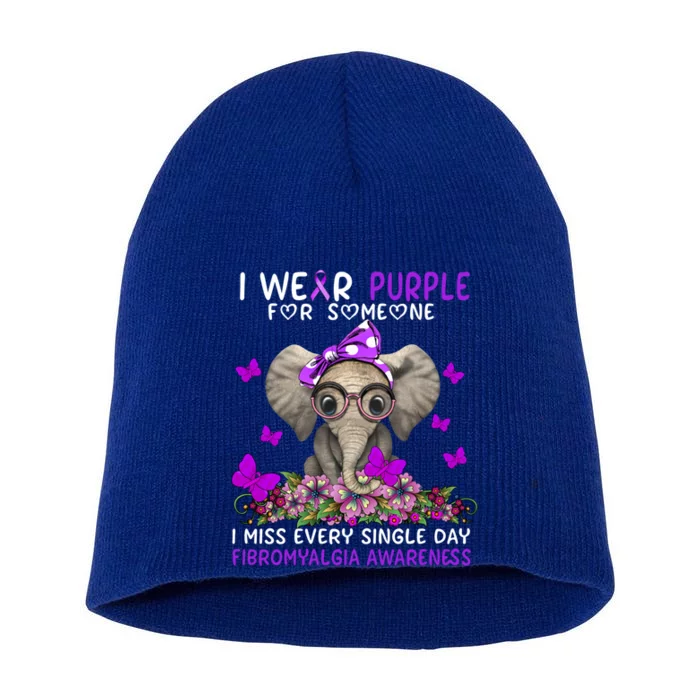 I Miss Every Single Day Fibromyalgia Awareness Gift Short Acrylic Beanie