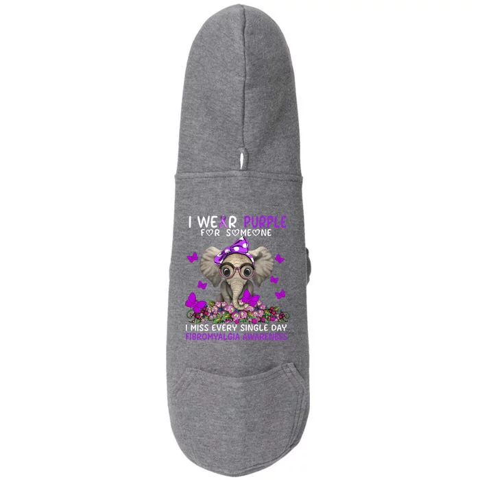 I Miss Every Single Day Fibromyalgia Awareness Gift Doggie 3-End Fleece Hoodie