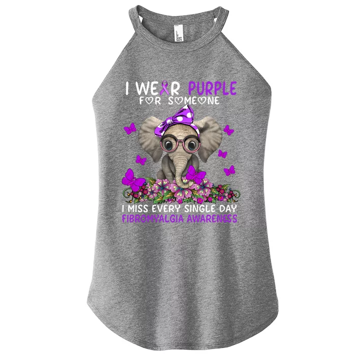 I Miss Every Single Day Fibromyalgia Awareness Gift Women’s Perfect Tri Rocker Tank