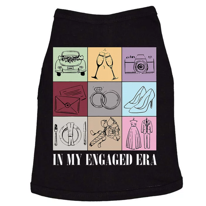 In My Engaged Era Retro Bride Wedding Engagement Doggie Tank