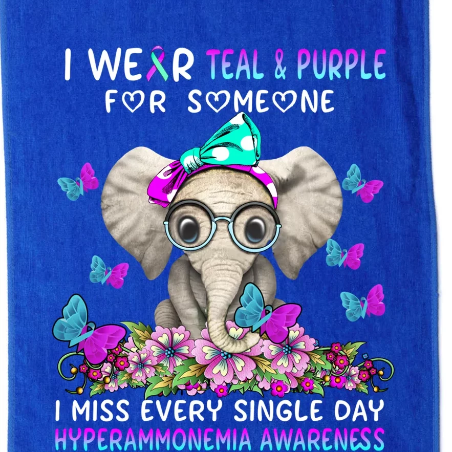 I Miss Every Single Day Hyperammonemia Awareness Gift Platinum Collection Golf Towel