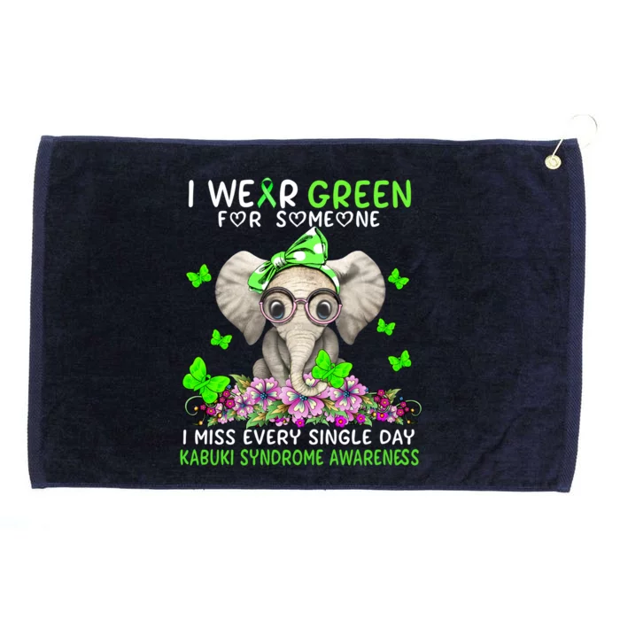 I Miss Every Single Day Kabuki Syndrome Awareness Gift Grommeted Golf Towel