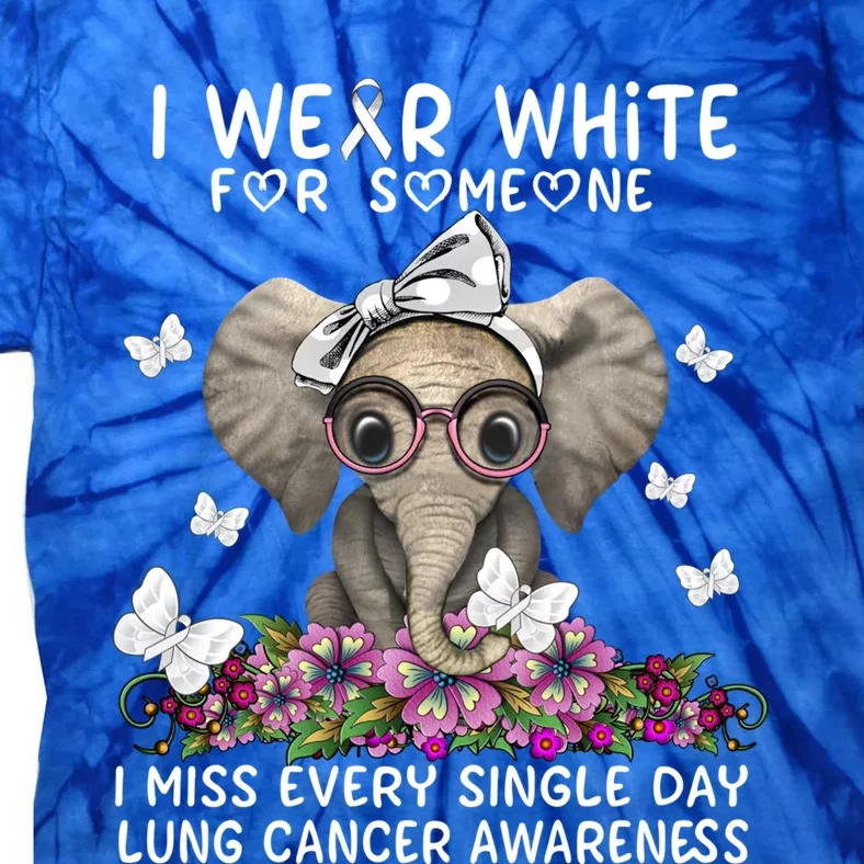 I Miss Every Single Day Lung Cancer Awareness Gift Tie-Dye T-Shirt