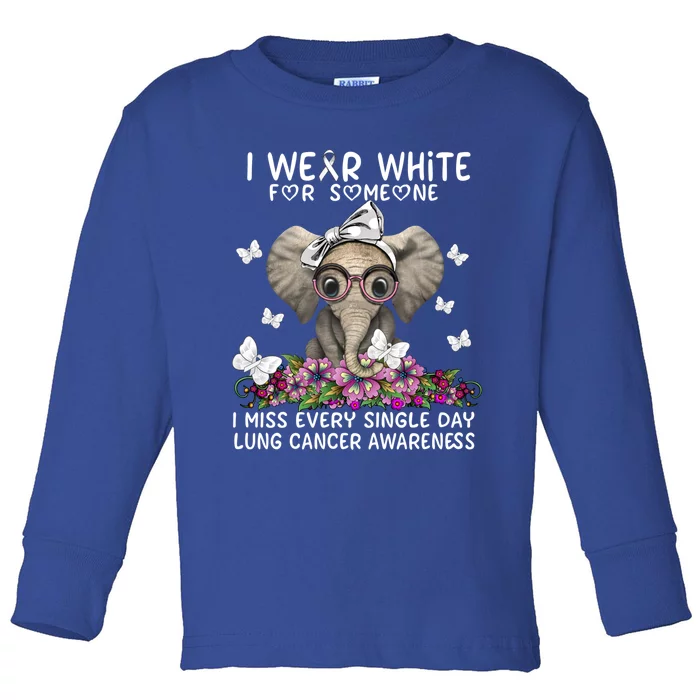 I Miss Every Single Day Lung Cancer Awareness Gift Toddler Long Sleeve Shirt