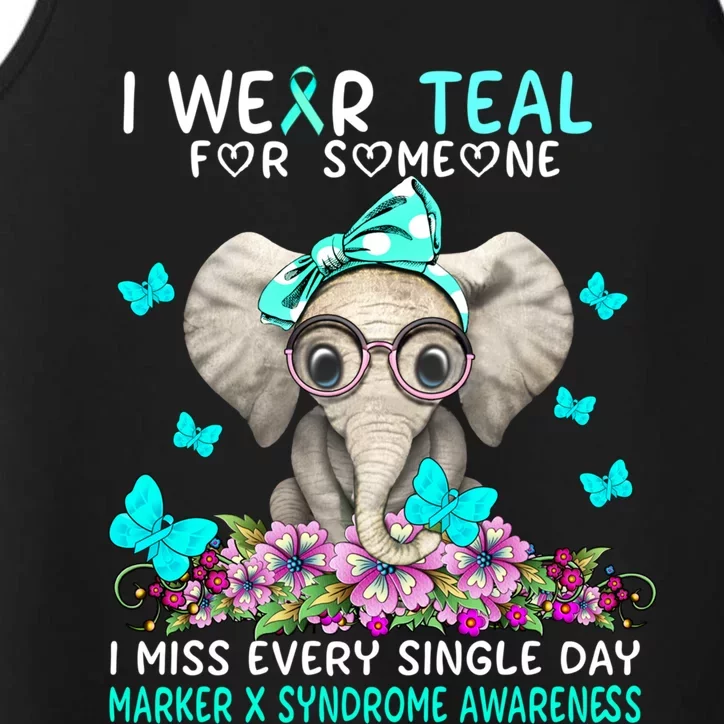 I Miss Every Single Day Marker X Syndrome Awareness Gift Performance Tank