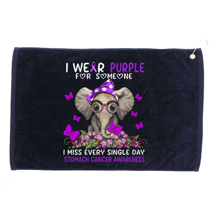 I Miss Every Single Day Stomach Cancer Awareness Gift Grommeted Golf Towel