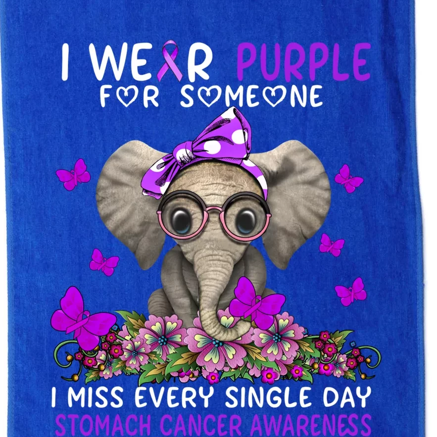 I Miss Every Single Day Stomach Cancer Awareness Gift Platinum Collection Golf Towel