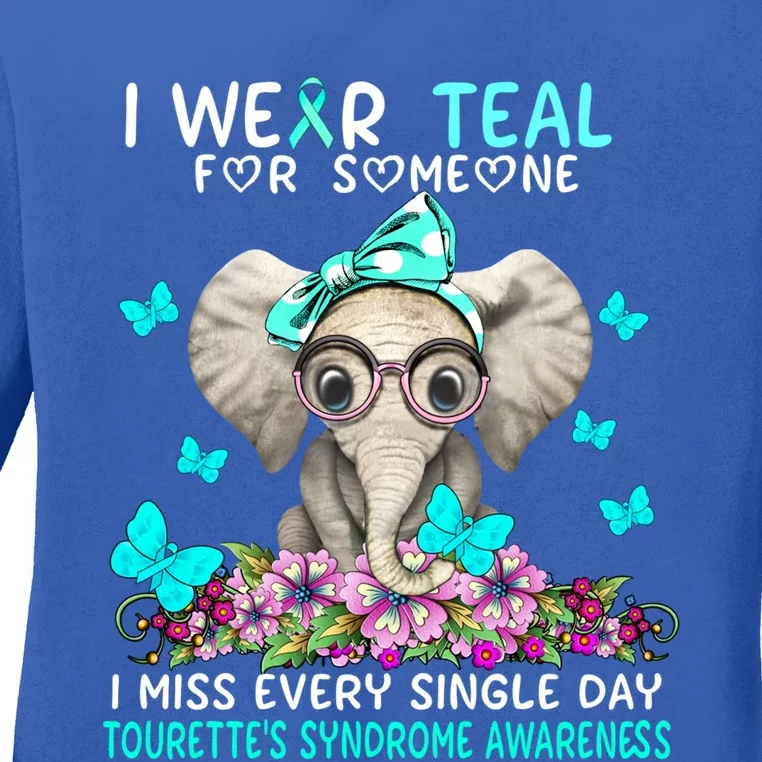 I Miss Every Single Day Tourette's Syndrome Awareness Gift Ladies Long Sleeve Shirt