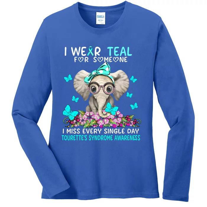 I Miss Every Single Day Tourette's Syndrome Awareness Gift Ladies Long Sleeve Shirt