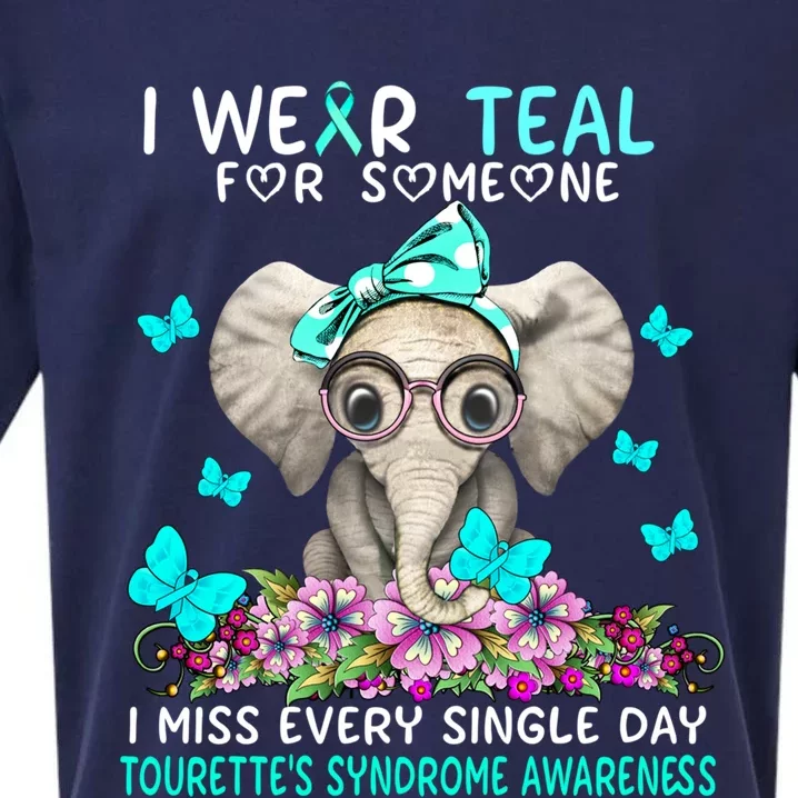 I Miss Every Single Day Tourette's Syndrome Awareness Gift Sueded Cloud Jersey T-Shirt