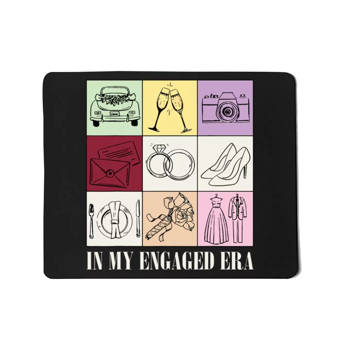 In My Engaged Era Retro Bride Wedding Engagement Mousepad