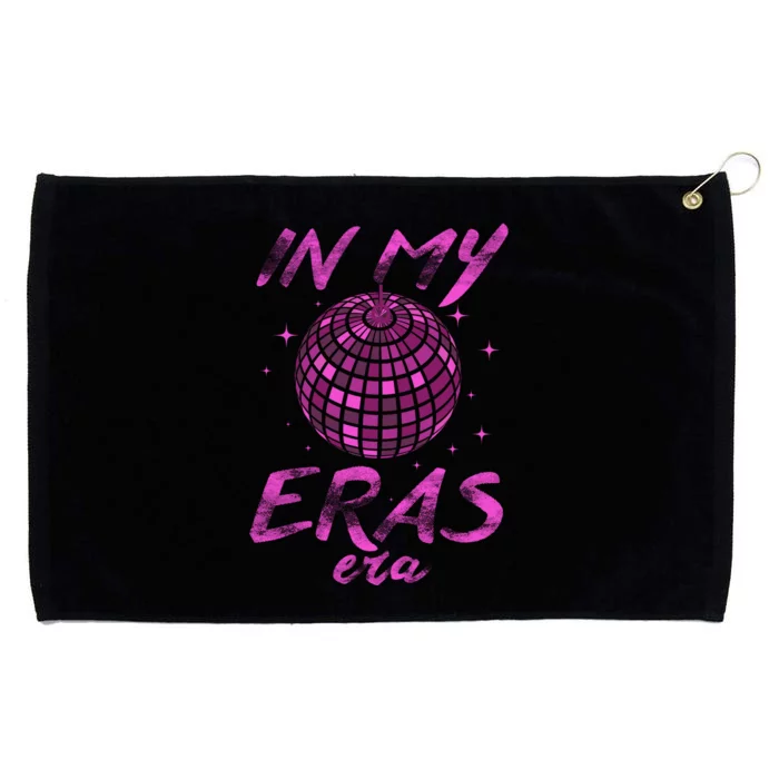 In My Eras Era Funny Disco Ball Retro 70s Grommeted Golf Towel