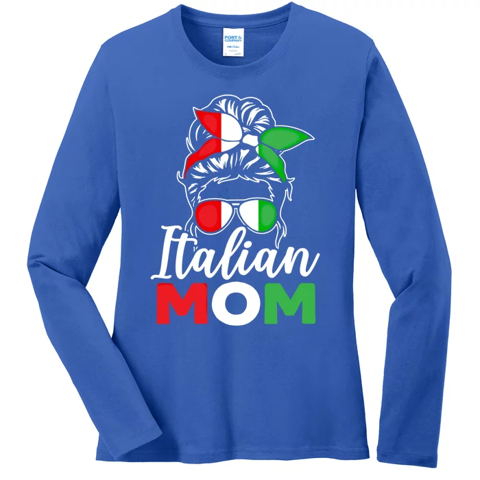 Italian Mom Europe Country Travel Italy Mothers Day Gift Ladies Long Sleeve Shirt