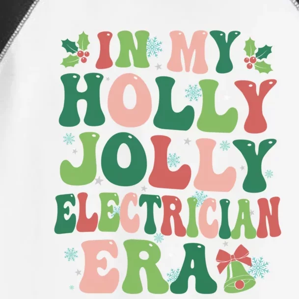 In My Electrician Era Christmas Party Season Pjm Occupation Gift Toddler Fine Jersey T-Shirt