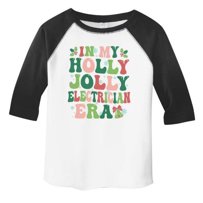 In My Electrician Era Christmas Party Season Pjm Occupation Gift Toddler Fine Jersey T-Shirt