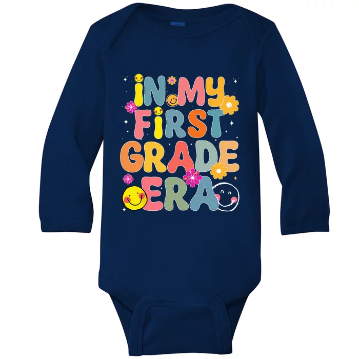 In My First Grade Era Back To School 1st Grade Teacher Team Baby Long Sleeve Bodysuit