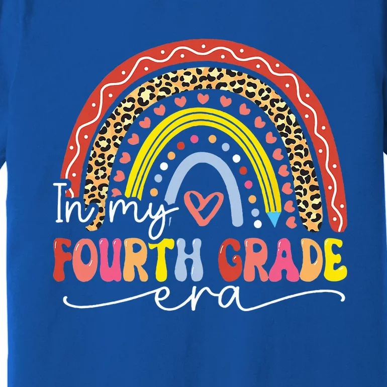 In My Fourth Grade Era Back To School First Day Rainbow Premium T-Shirt