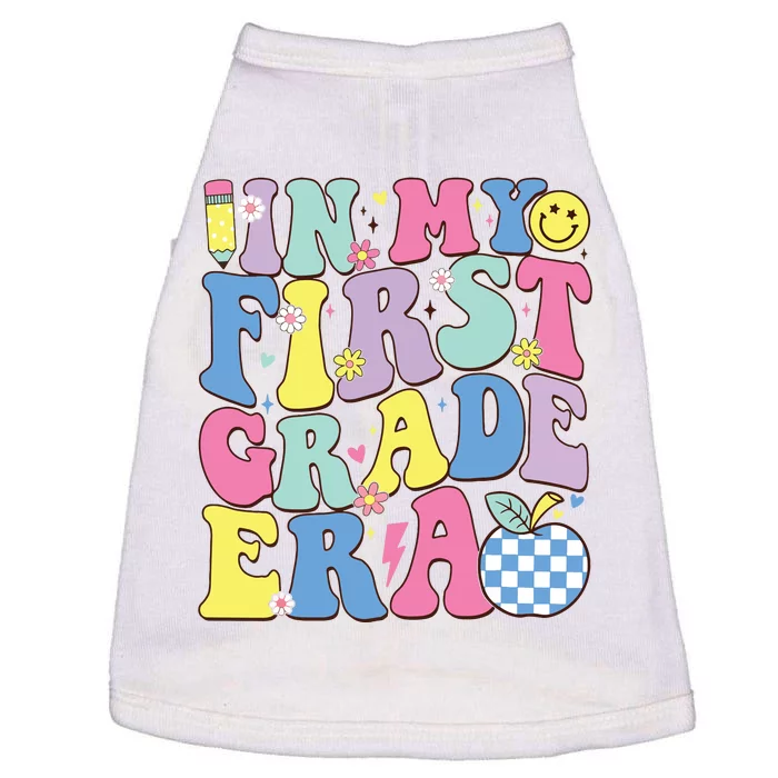 In My First Grade Era Groovy Back To School Teachers Doggie Tank