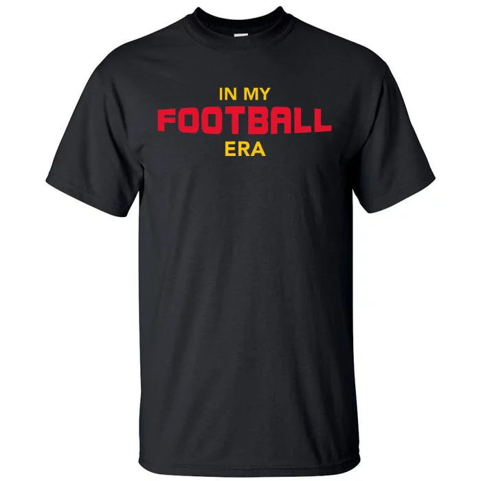 In My Football Era Red and Gold Team Colors Tall T-Shirt