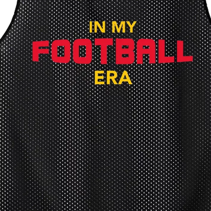 In My Football Era Red and Gold Team Colors Mesh Reversible Basketball Jersey Tank