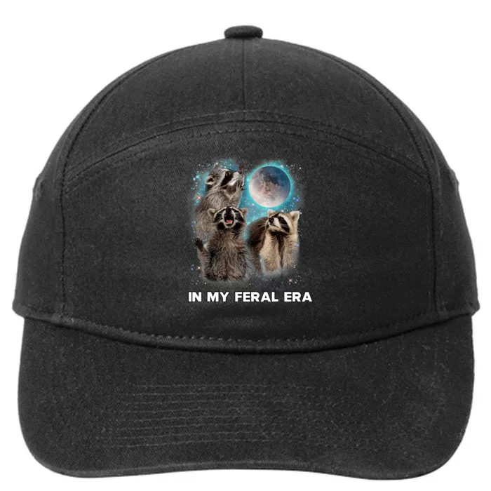 In My Feral Era Raccoon 7-Panel Snapback Hat