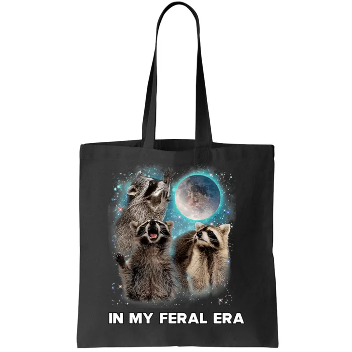 In My Feral Era Raccoon Tote Bag