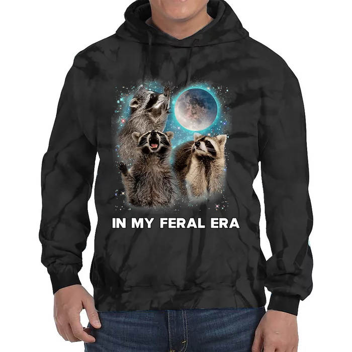 In My Feral Era Raccoon Tie Dye Hoodie