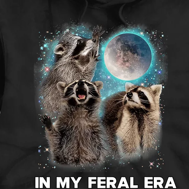 In My Feral Era Raccoon Tie Dye Hoodie