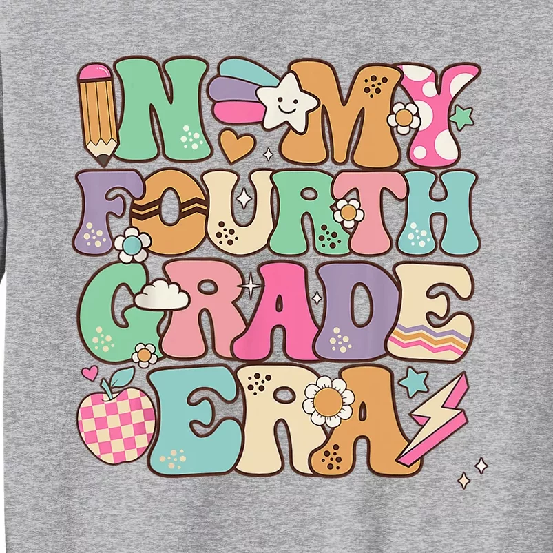 In My Fourth Grade Era Back To School Retro Groovy 4th Grade Tall Sweatshirt