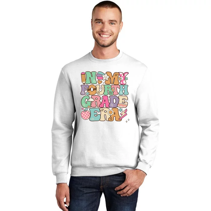 In My Fourth Grade Era Back To School Retro Groovy 4th Grade Sweatshirt