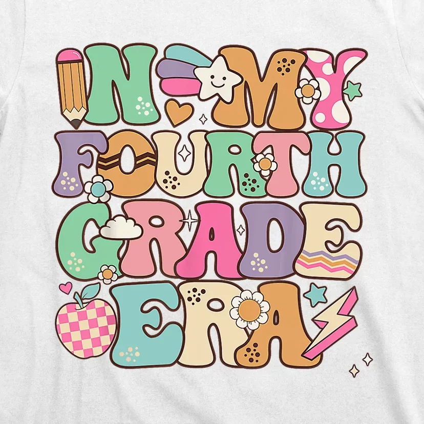 In My Fourth Grade Era Back To School Retro Groovy 4th Grade T-Shirt