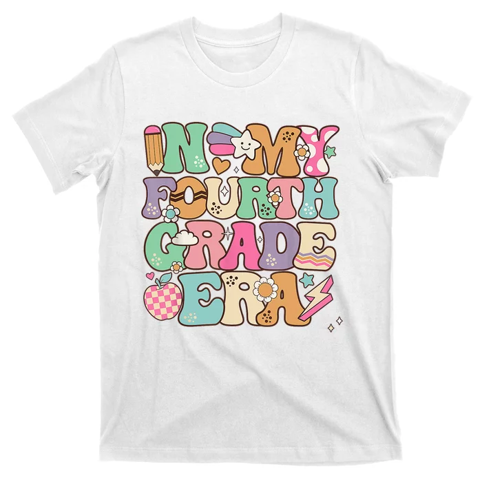 In My Fourth Grade Era Back To School Retro Groovy 4th Grade T-Shirt