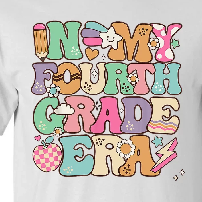 In My Fourth Grade Era Back To School Retro Groovy 4th Grade Tall T-Shirt