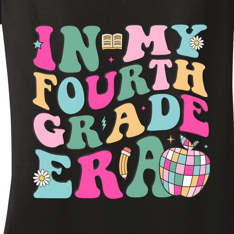 In My Fourth Grade Era Back To School Women's V-Neck T-Shirt