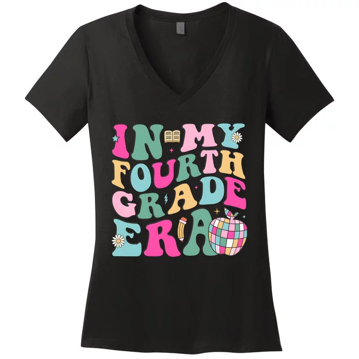 In My Fourth Grade Era Back To School Women's V-Neck T-Shirt