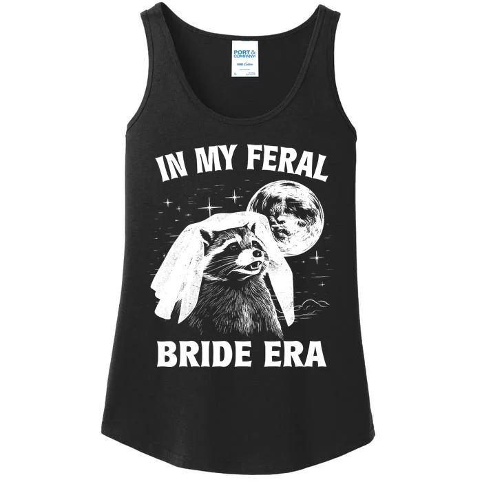 In My Feral Bride Era Raccoon Ladies Essential Tank