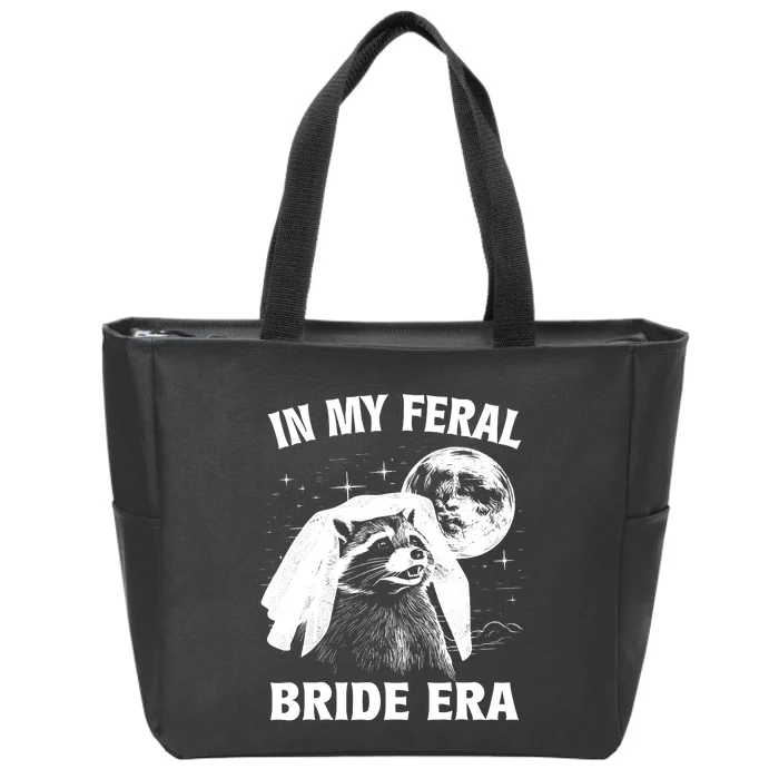 In My Feral Bride Era Raccoon Zip Tote Bag