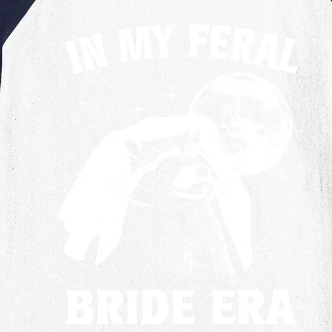 In My Feral Bride Era Raccoon Baseball Sleeve Shirt