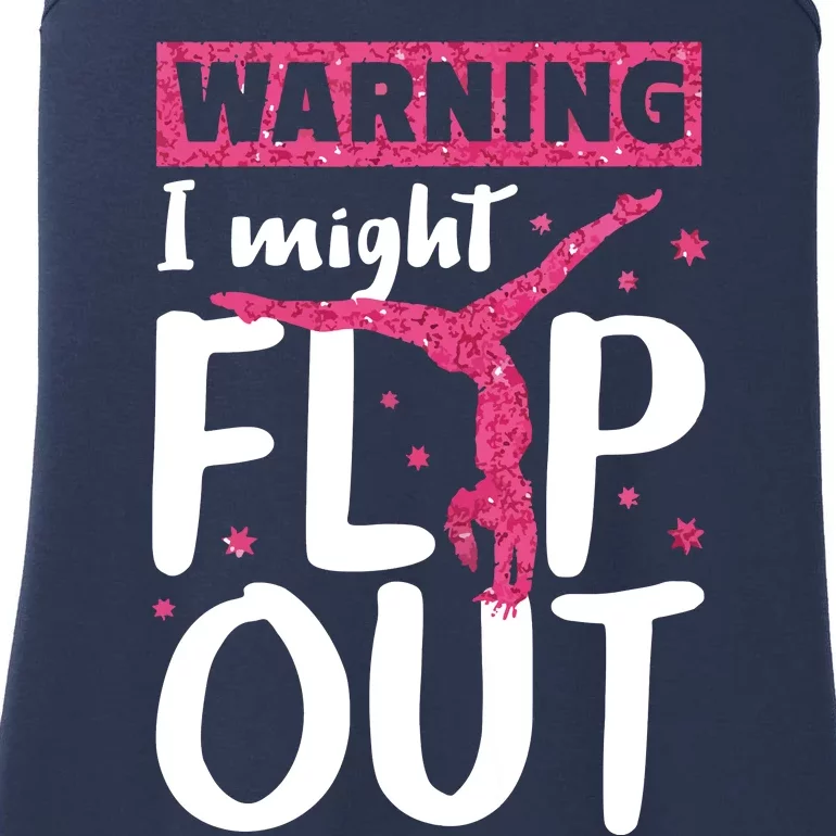 I Might Flip Out Funny Gymnast Cheerleading Gift Ladies Essential Tank