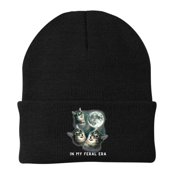 In My Feral Era Cat Knit Cap Winter Beanie