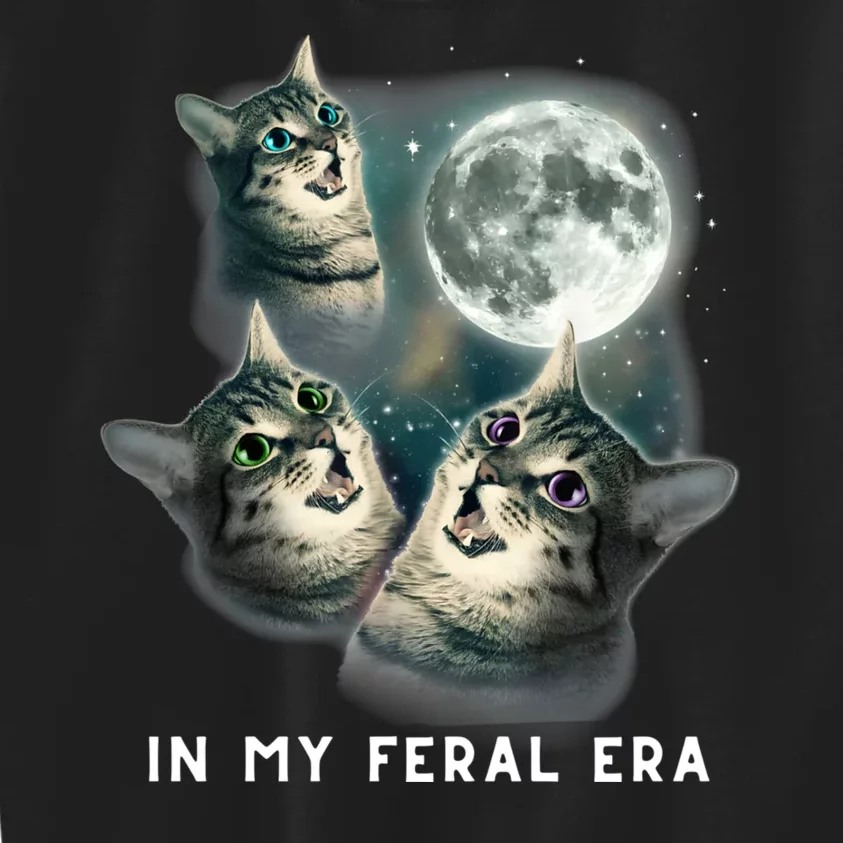 In My Feral Era Cat Kids Sweatshirt