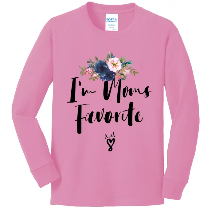 Im Moms Favorite Cute Gift Kids Long Sleeve Shirt