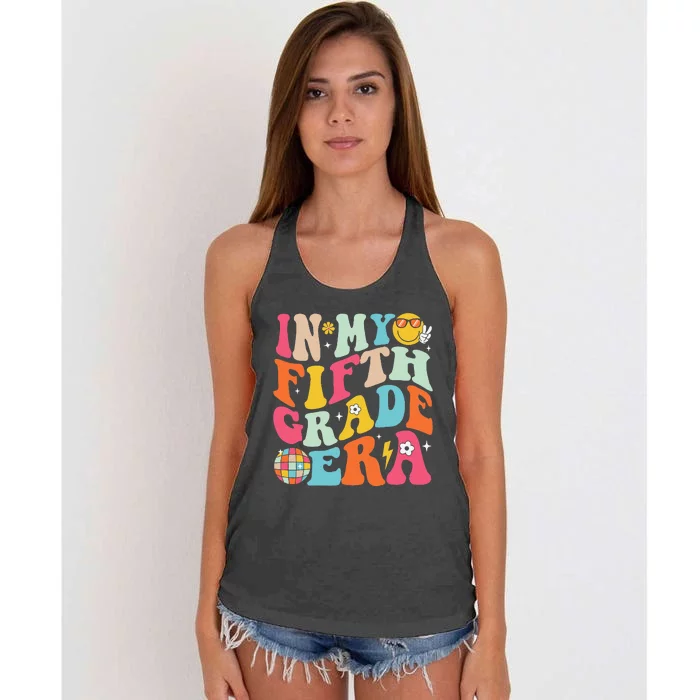 In My Fifth Grade Era Boy Girl Back To School 5th Grade Gift Women's Knotted Racerback Tank