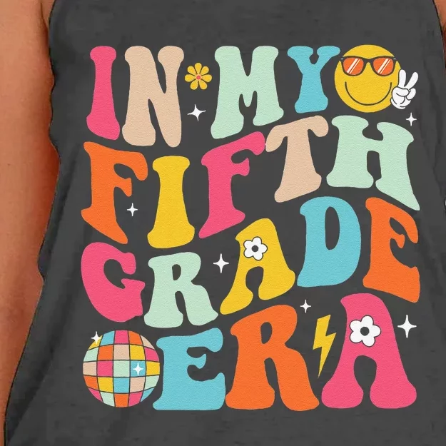 In My Fifth Grade Era Boy Girl Back To School 5th Grade Gift Women's Knotted Racerback Tank