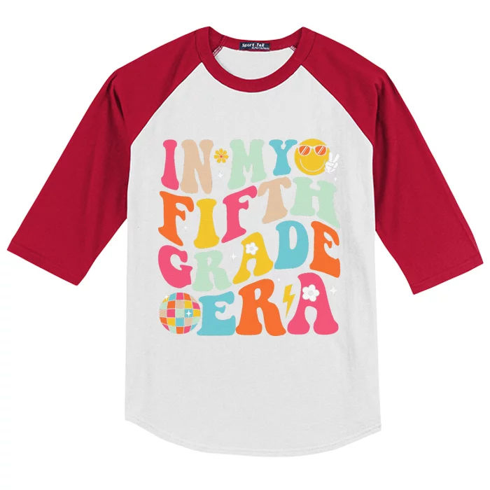 In My Fifth Grade Era Boy Girl Back To School 5th Grade Gift Kids Colorblock Raglan Jersey